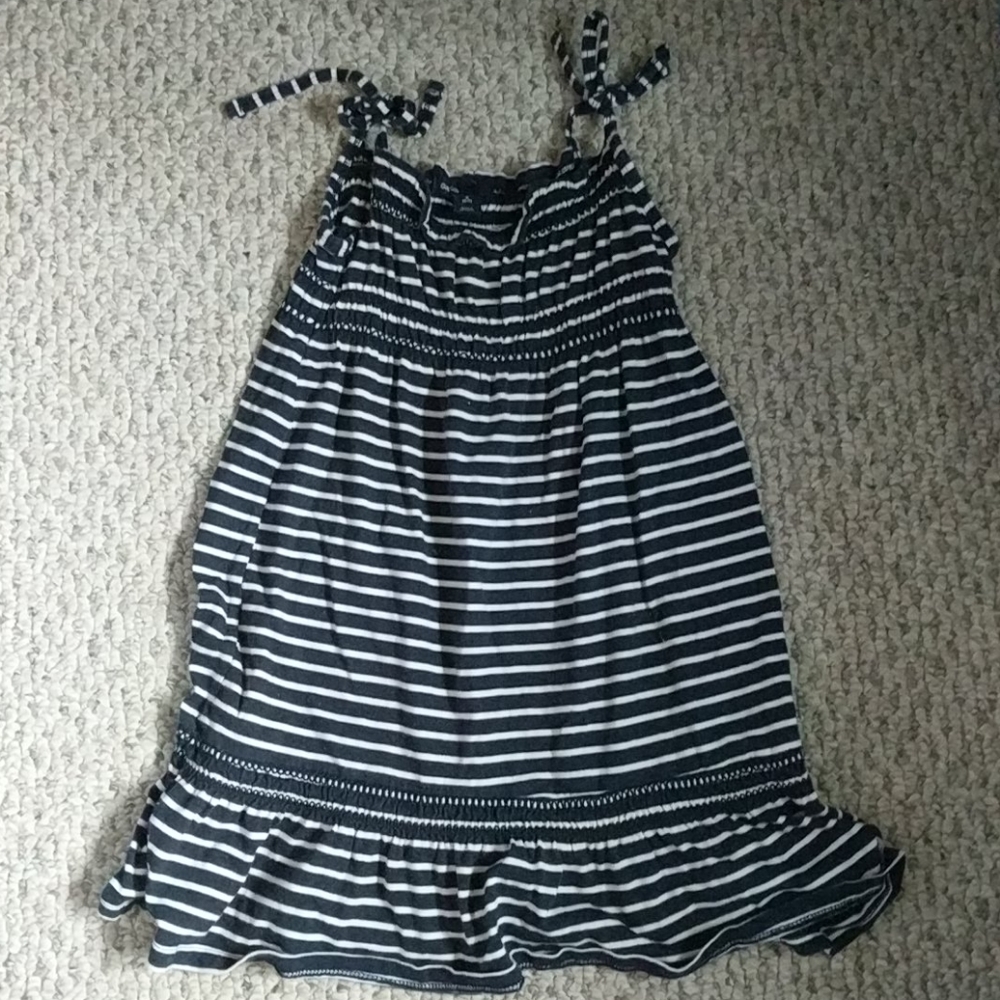 Gap navy & white striped sundress in size 6-7